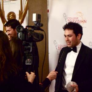 S. Brent Martin in the press room at the 32nd College Television Awards (Los Angeles, CA)