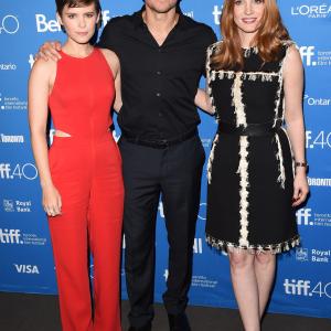 Matt Damon, Kate Mara and Jessica Chastain at event of Marsietis (2015)