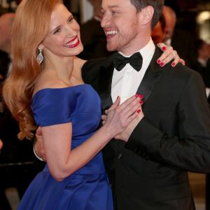 James McAvoy and Jessica Chastain at event of The Disappearance of Eleanor Rigby Them 2014