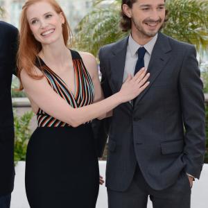 Shia LaBeouf and Jessica Chastain at event of Virs istatymo 2012