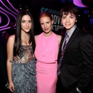 Joel Courtney, Jessica Chastain and Isabelle Fuhrman