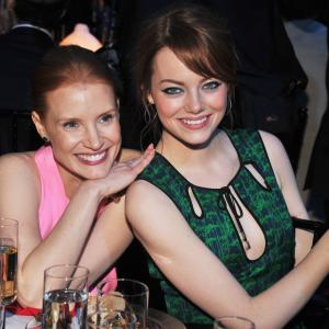 Emma Stone and Jessica Chastain