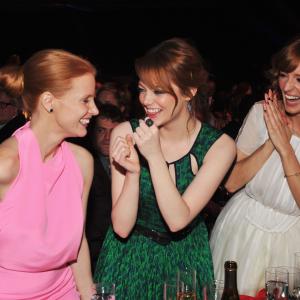 Emma Stone Ahna OReilly and Jessica Chastain