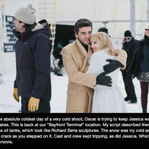 JC Chandor Oscar Isaac and Jessica Chastain in A Most Violent Year 2014