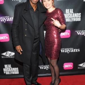 JB Smoove and Kristina Klebe attend BET Networks New York Premiere Of 
