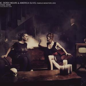 America Olivo Kristina Klebe and Derek Mears for Famous Monsters Magazine
