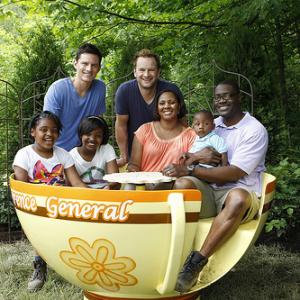 R Brandon Johnson with The Williams FamilyMy Yard Goes Disney Episode 5