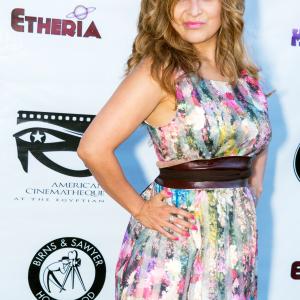 Patricia Chica on the red carpet at the Etheria Film Festival. Egyptian Theatre, Hollywood, CA June 13th, 2015