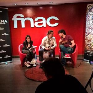 a press meeting at Nocturna, Madrid International Fantastic Film Festival 2015.