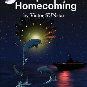 DELPHIN HOMECOMING, BOOK ONE of a Trilogy set 1936 to 2016. NAVY Commander Sara Winchester and 5 US presidents help a band of 160 irepressable,loving and telepathic human form aliens relocate to Earth along with the help of Amelia Earhart, Howard Hughes and Ernest Hemingway. A FUNtastic historic saga.