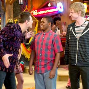 On set of Pair of Kings with Mike Mizanin, Doc Shaw, and Adam Hicks