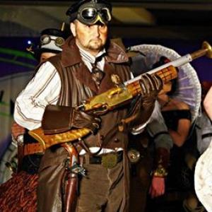 Valiant as a Steampunk Fashion Model at Leonard Simpsons 10 Best Dressed Awards and Fashion Show in La Jolla CA November 2014 Photography by SinSay Fitography