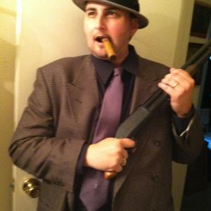 Valiant as a Mobster for costume themed party at Symphony Hall 2014.