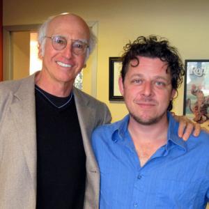 David Polcino and Larry David working on pilot, Hollywood Stories