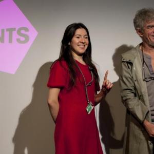 Gabi Suciu and Christopher Doyle at Berlinale Talents 2014.