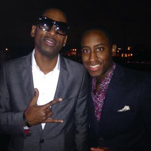 Montrel Miller and Tony Rock at Society of the Crown event for Florida A&M University's Homecoming. They were the hosts of the event. Montrel is an alumnus of the university