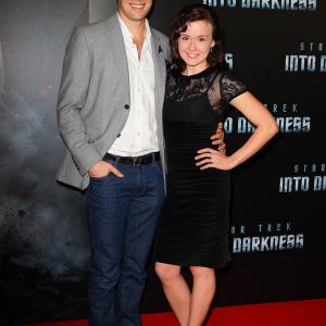 David Berry and Arianwen ParkesLockwood at the Australian premiere of Star Trek Into Darkness 2013