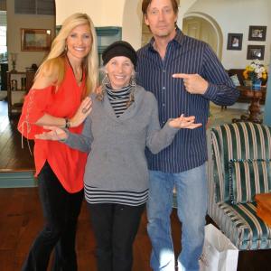 Brenda Epperson Pepper Jay and Kevin Sorbo on set on Actors Reporter Interviews