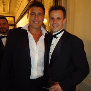 Lincoln Fenner with two time Golden Globe Nominee Steven Bauer (SCARFACE) at the New York City International Film Festival Red Carpet Opening Gala.