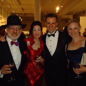 Director Producer Lincoln Fenner with his wife Natasha Fenner Writer Stephen DandoCollins and Louise DandoCollins
