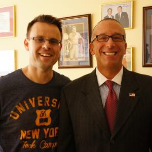 Lincoln Fenner with ex-US Presidential Secret Service Agent Scott Alswang in New York City.