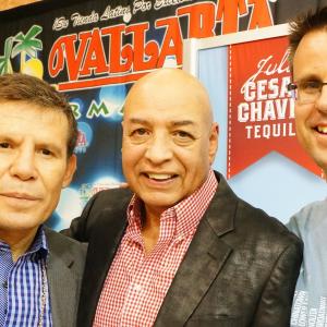 Lincoln Fenner with Hall of Fame Boxing Referee Joe Cortez (Rocky Balboa) and six time world champion boxer Julio César Chávez.