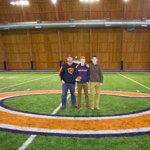 Filming for the Chicago Bears