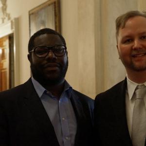 Jeff Doles with Director Steve McQueen at the White House Film Festival