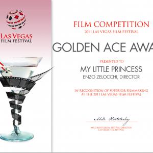 2011 Las Vegas Film Festival Golden Ace Award Presented to My Little Princess ENZO ZELOCCHI Director