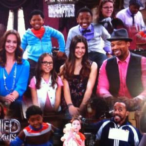 Ava Cantrell as Penelope Pritchard in Cast photos for Haunted Hathaways Episode Haunted Doll on Nickelodeon with Chico Benymon, Amber Montana, Benjamin Flores Jr., Ginifer King, Breanna Yde