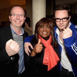 IMDb founder Col Needham Chaz Ebert and director Nicolas Winding Refn attend the IMDBs 2013 Cannes Film Festival Dinner Party during the 66th Annual Cannes Film Festival at Restaurant Mantel on May 20 2013 in Cannes France