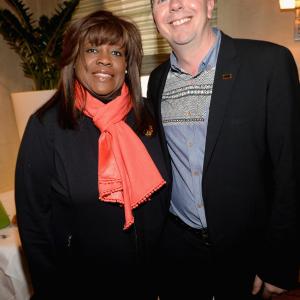 Chaz Ebert and IMDb founder Col Needham attend the IMDBs 2013 Cannes Film Festival Dinner Party during the 66th Annual Cannes Film Festival at Restaurant Mantel on May 20 2013 in Cannes France