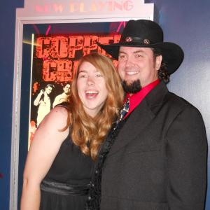 The Lowpriest with Heather DiPietro at Copper Creek Premiere, 10 September, 2011.