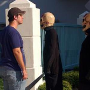 Gary Lester on location with Ted V. Mikels' Astro Zombies