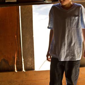 Tristan DeVan in a still from The Girl
