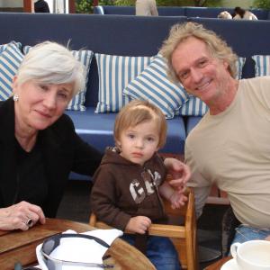 Actress Olympia Dukakis with Director Gregory Hoffman and his son