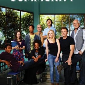 Chevy Chase Ken Jeong Joel McHale Jim Rash Yvette Nicole Brown Alison Brie Gillian Jacobs Danny Pudi and Donald Glover in Community 2009