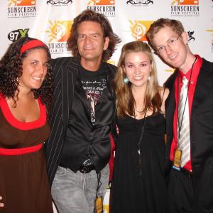 SunScreen Film Festival, St. Pete FL, March 2008. Alyssa Beaudoin, Allison Koslow, Andrew Ortoski,
