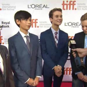 Grant Venable and the Boychoir castmates interviewed by Entertainment Tonight Canada on the Tiff 14 Red Carpet