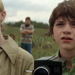 Still of Elle Fanning and Joel Courtney in Super 8 2011