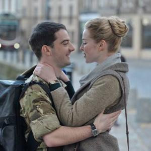Still of Kevin Guthrie and Freya Mavor in Sunshine on Leith (2013)