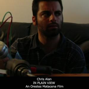 Chris Alan on the set of In Plain View