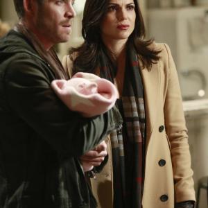 Still of Sean Maguire and Lana Parrilla in Once Upon a Time (2011)