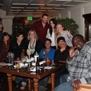 Relaxing at Shutters on the Beach after ther AFM Conference. Josh Emerson, Quinton Aaron, Erin Calahan