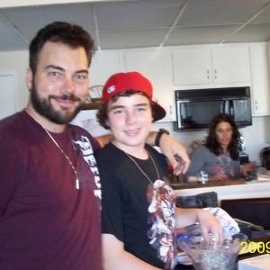 Danilo Di Julio at home with son Daniel