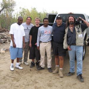 Writer/Director Dee Asaah and some cast and crew of Blood Sun Town