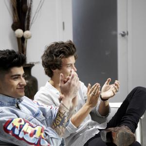Still of Harry Styles and Zayn Malik in One Direction: Tai mes (2013)
