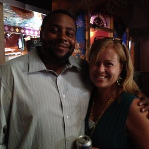 with Kenan Thompson on the set of A Bet's A Bet (The Opposite Sex) 6/13