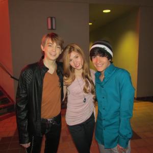 Dylan Riley Snyder Katherine McNamara and Zach at the LA premiere of The Woman