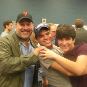 with Frank Wildhorn  Jeremy Jordan while performing in Bonnie  Clyde The Musical
